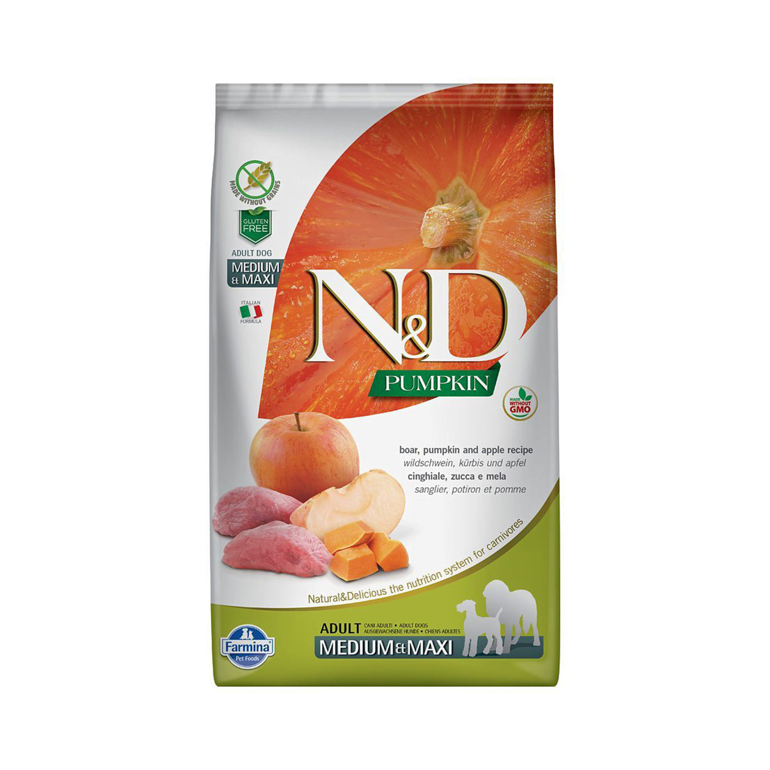 N&D Dog Pumpkin Boar & Apple Adult Medium & Maxi