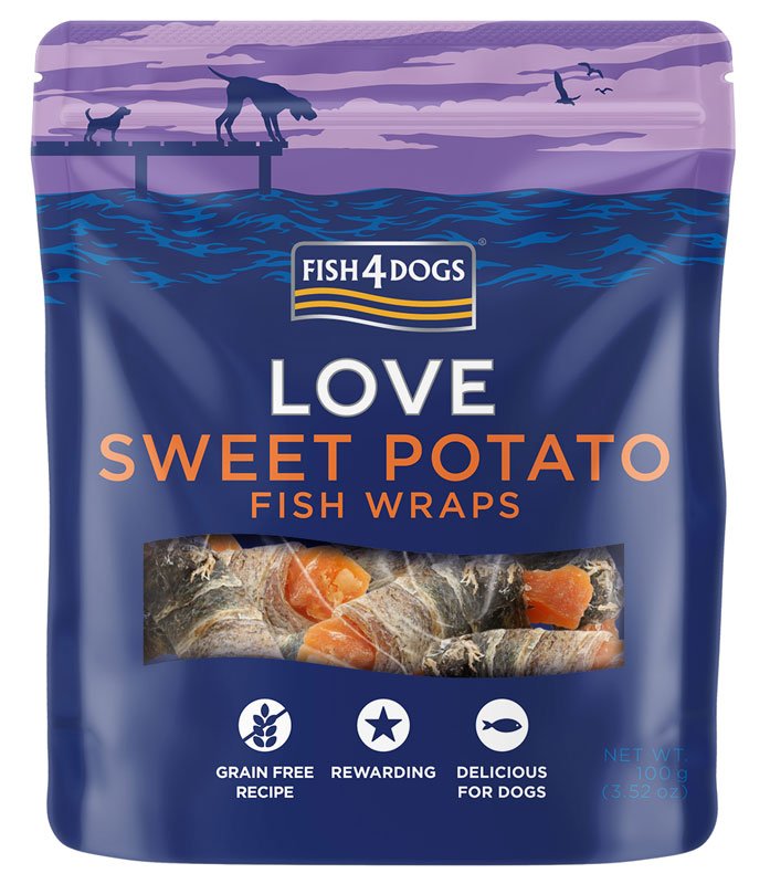 Fish4Dogs Sweet Potato Fish Wraps