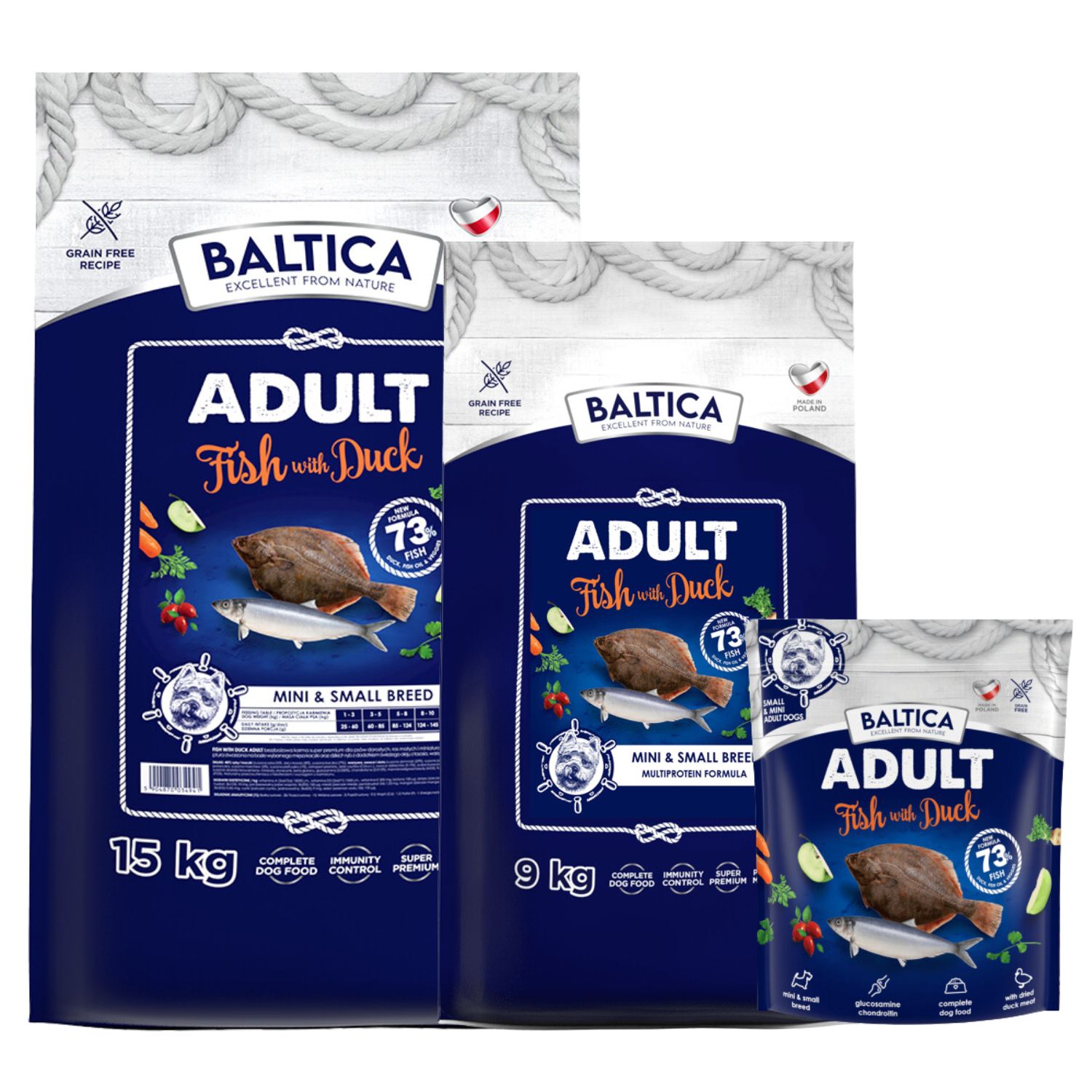 BALTICA Adult Baltic Fish With Duck XS/S