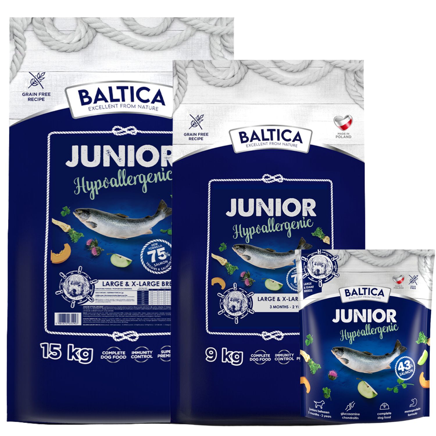 Baltica Junior Salmon Hypoallergenic L/XL