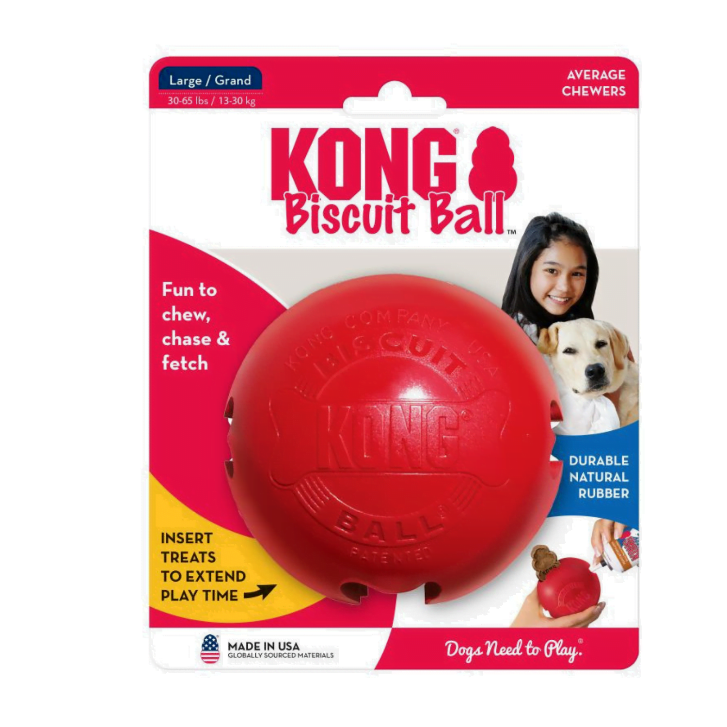 Zabawka dla psa KONG Biscuit Ball L