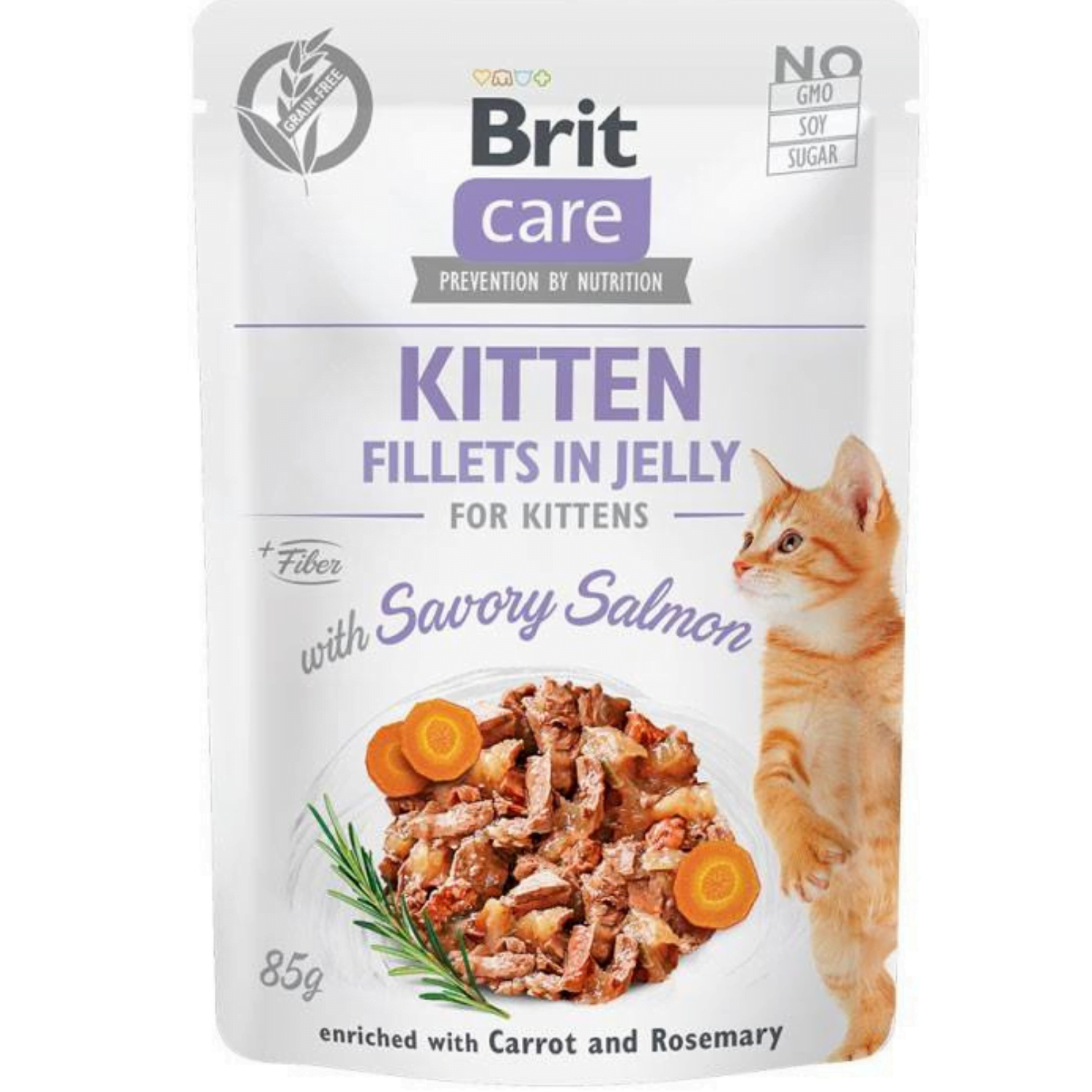 Brit Care Cat Fillet in Jelly Kitten Salmon 85g