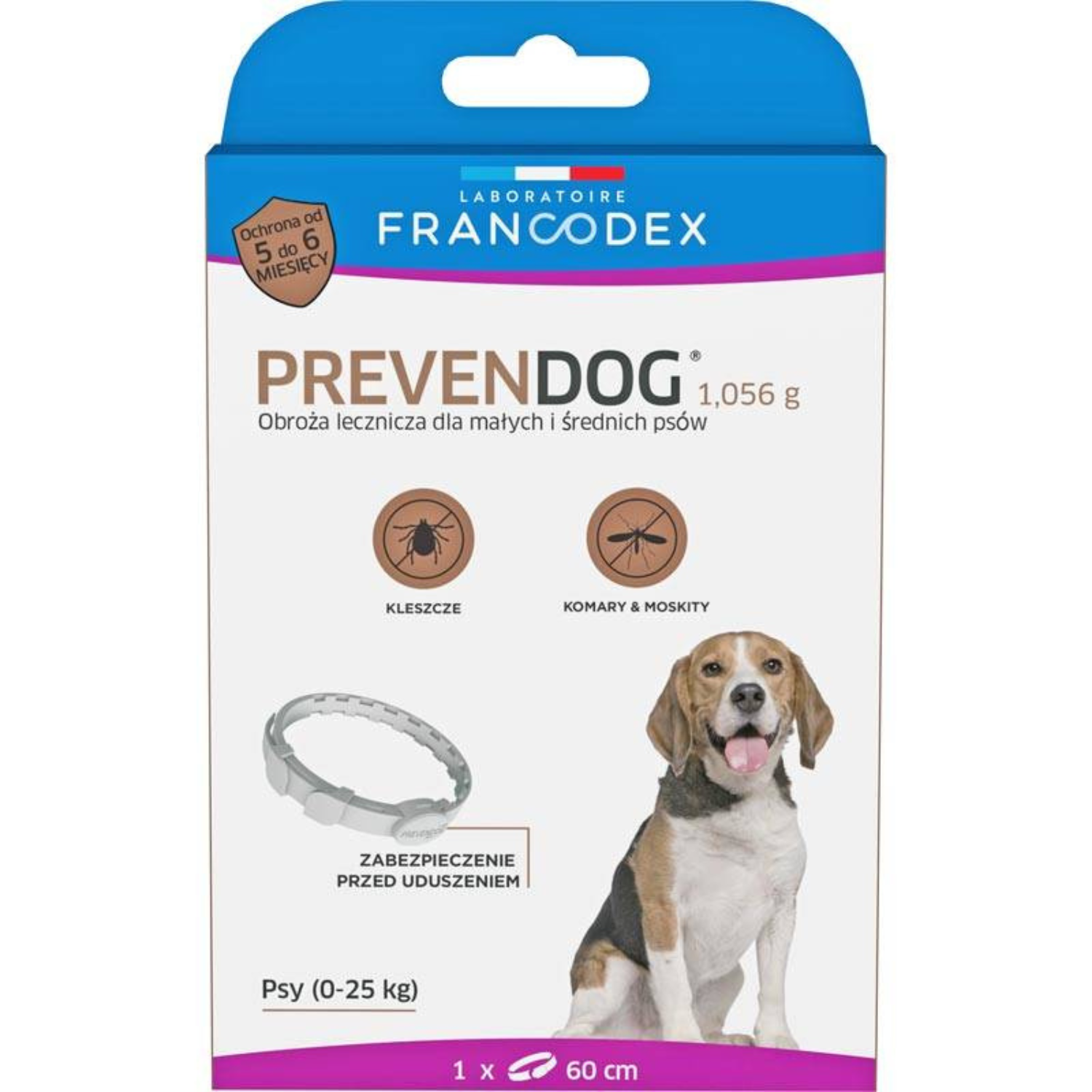 Francodex Obroża biobójcza Prevendog 60cm 