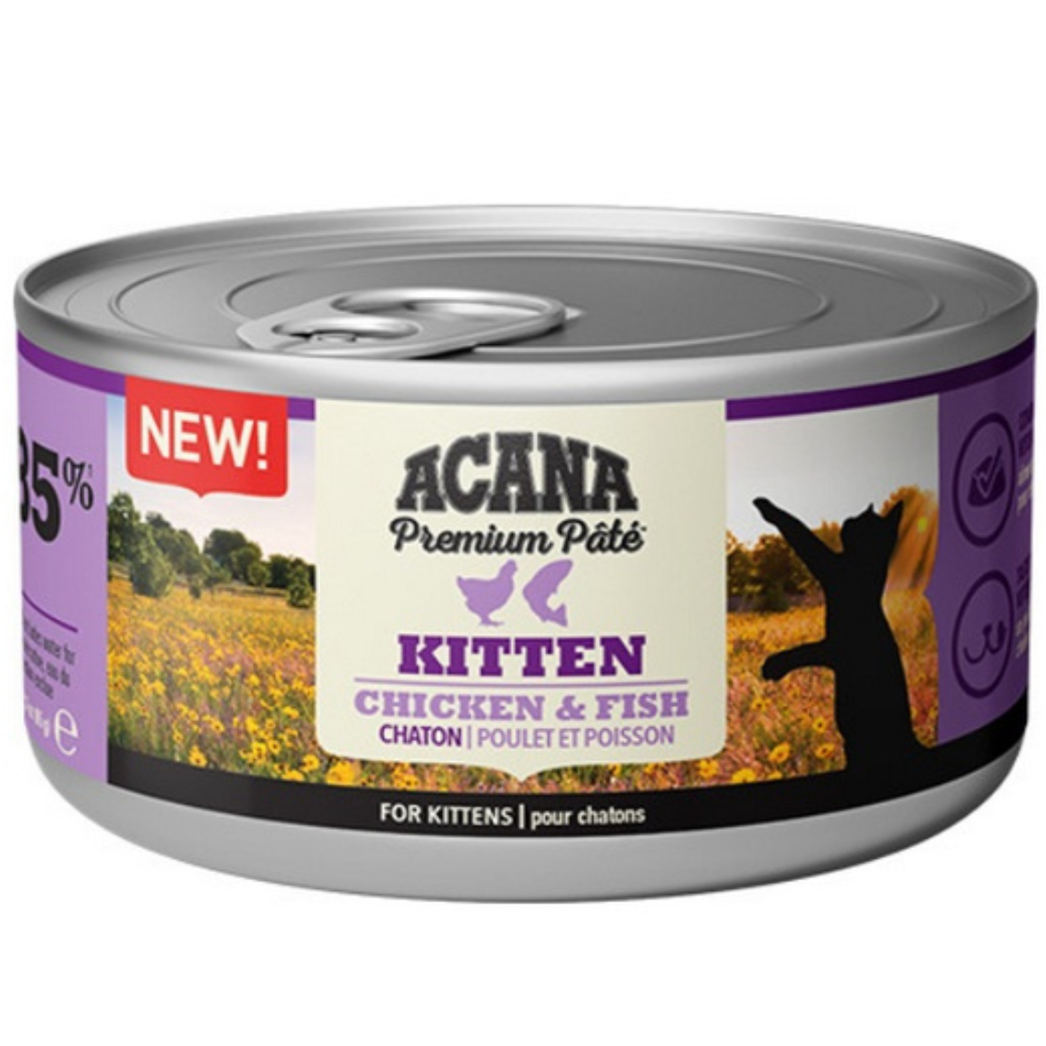 Acana Cat Premium Pate Kitten Chicken & Fish Puszka 85g - 0,085kg, 64992719791